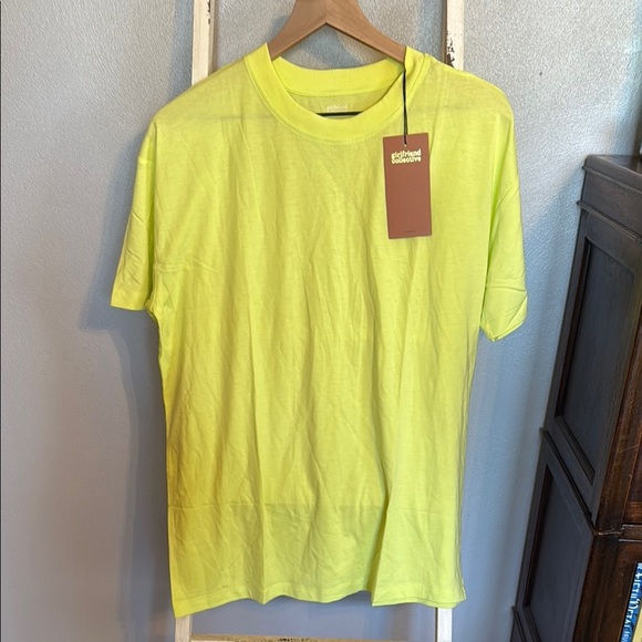 NWT Girlfriend Collective Men’s Neon Green Cupro Tshirt - Picture 3 of 7